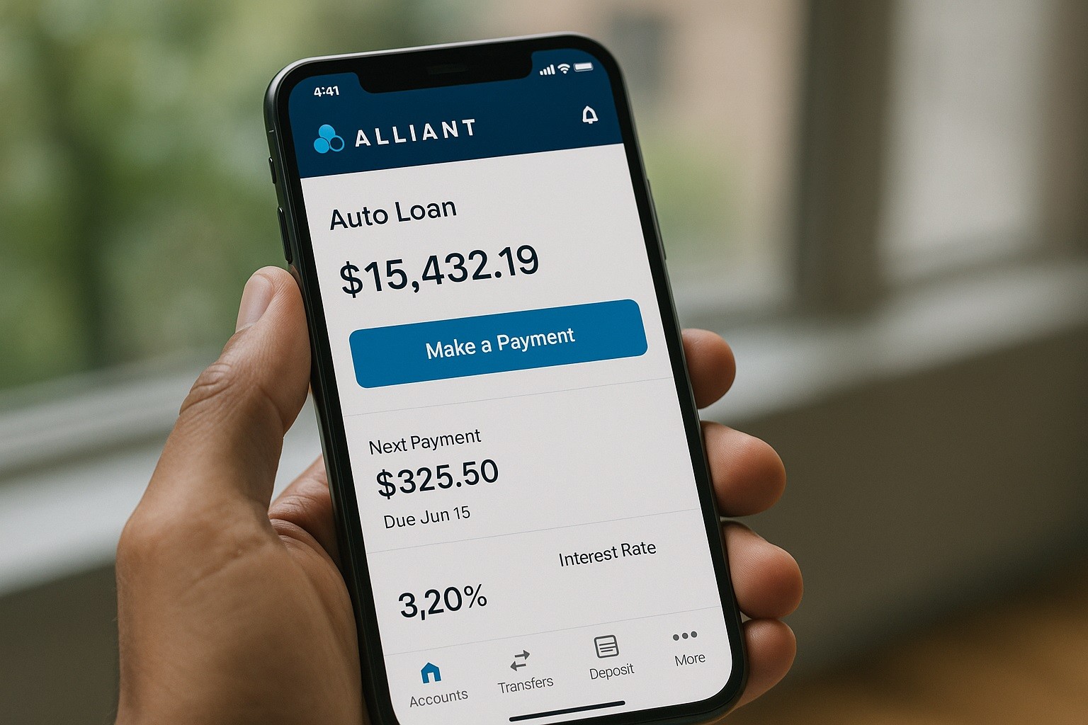 Cómo gestionar tu préstamo de Alliant Credit Union desde la app móvil